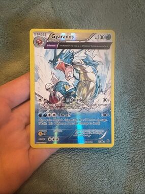 Super Rare Pokemon Gyarados Trading Card